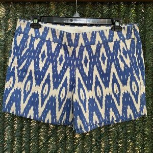 J Crew Blue Tribal Short